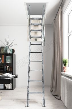 Чердачная лестница Aci Alluminium Base Fantozziscale 700*900*2600-2750 Чердачная лестница Aci Alluminium Base Fantozziscale 700*900*2600-2750