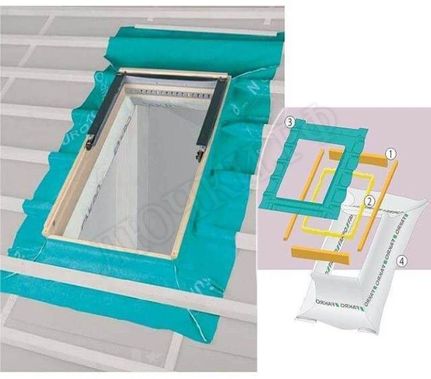 Комплект окладов XDK RU гидро-пароизоляционный с утеплением 550*980 Комплект окладов XDK RU гидро-пароизоляционный с утеплением 550*980