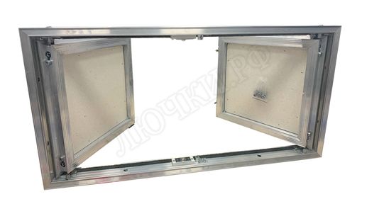 Люк-дверь под плитку Техно 2 створки 1800*2000, с кантом, замки вар №4 Люк-дверь под плитку Техно 2 створки 1800*2000, с кантом, замки вар №4