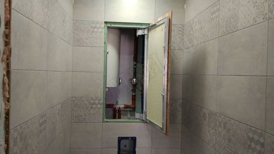 Люк под плитку Нажимной Секрет-Лайт 400*500 Люк под плитку Нажимной Секрет-Лайт 400*500