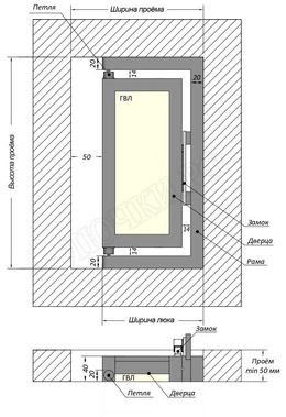 Люк под плитку Шагма Люк под плитку Шагма