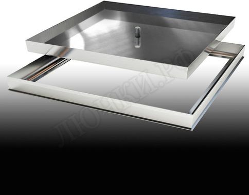 Напольный люк Премиум 54 мм 2 створки Напольный люк Премиум 54 мм 2 створки