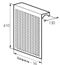 Радиаторный экран С перфорацией Цветок Перфорированный верх 890*610 Радиаторный экран С перфорацией Цветок Перфорированный верх 890*610