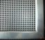 Решетка металлическая с перфорацией 3*5 мм накладная 334*734, RAL 9010 глянцевый
